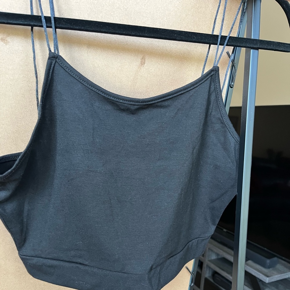 black tank top